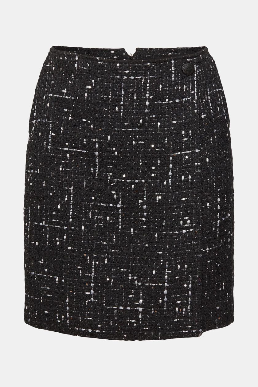 Bouclé mini skirt