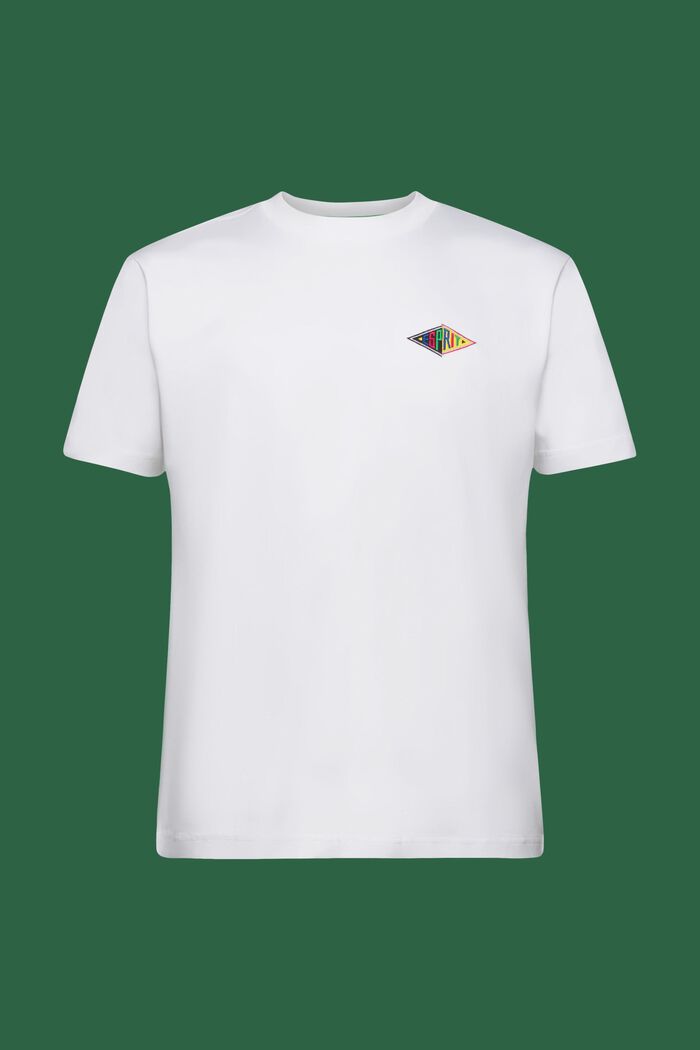 Logo Cotton Jersey T-Shirt, WHITE, detail image number 7