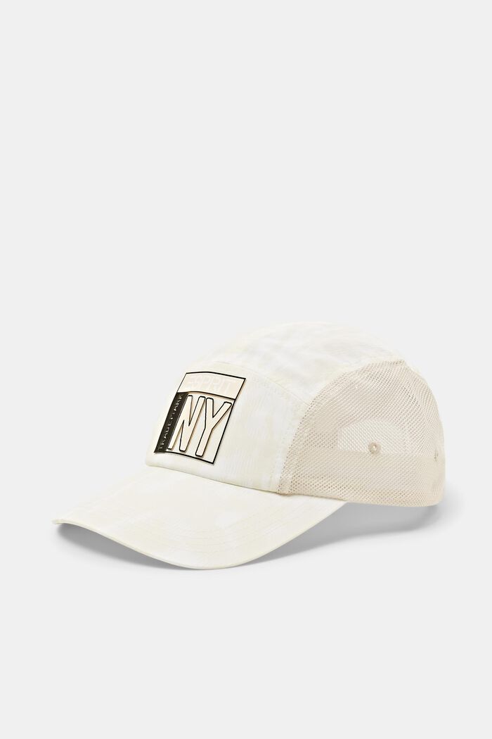 ‌印花網布便帽, 米色, detail image number 0