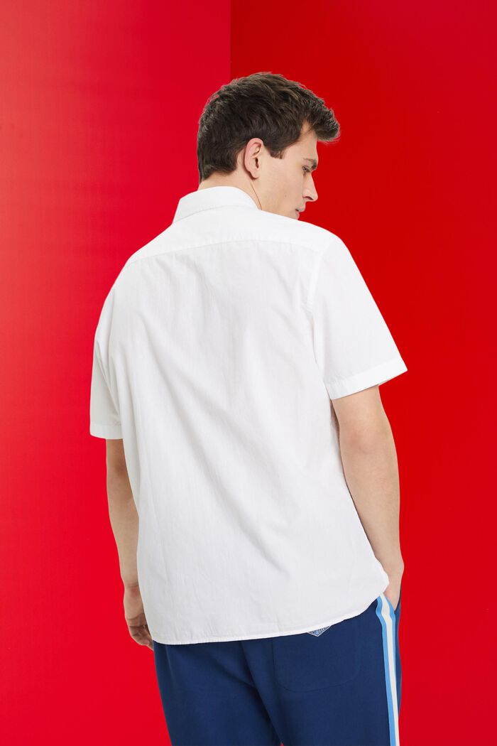再生棉短袖恤衫, 白色, detail image number 3