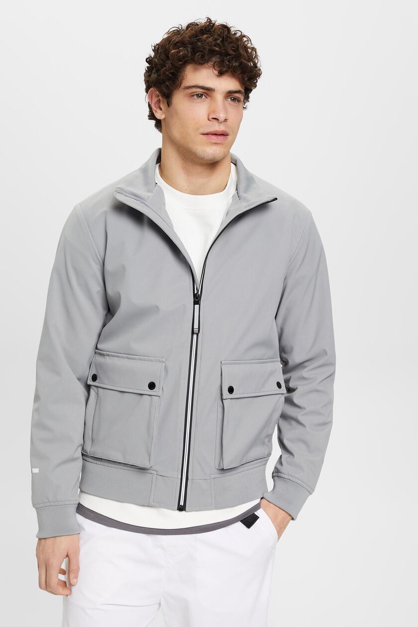Herringbone softshell jacket