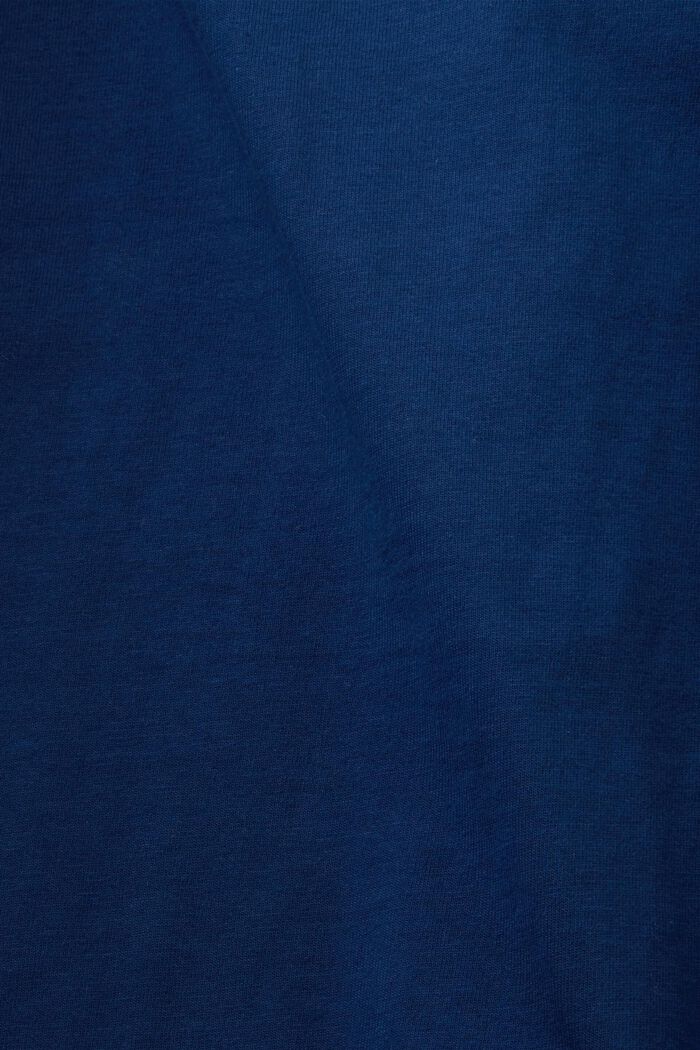 刺繡LOGO標誌棉質T恤, 深藍色, detail image number 5