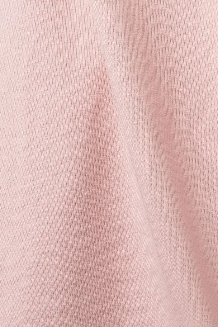 純棉LOGO標誌T恤, 粉紅色, detail image number 6