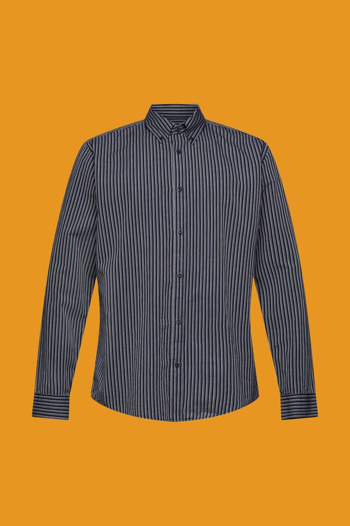 Striped sustainable cotton shirt, NAVY, detail image number 6