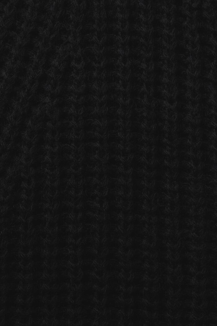 ‌羅紋針織毛衣, 黑色, detail image number 5