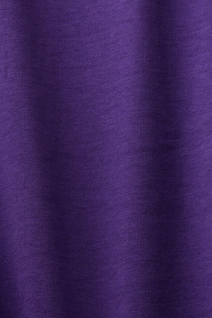 植絨標誌貼花 T 恤, 深紫色, detail image number 6