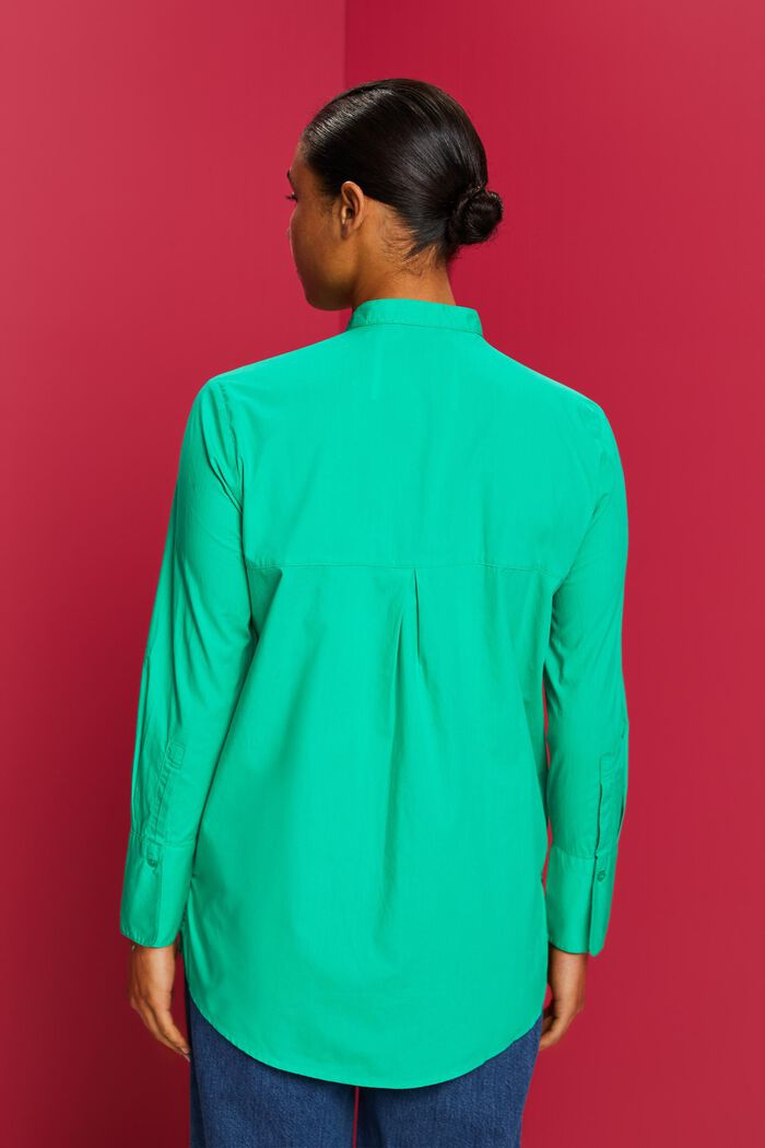圓領有機棉女裝恤衫, 淺綠色, detail image number 3