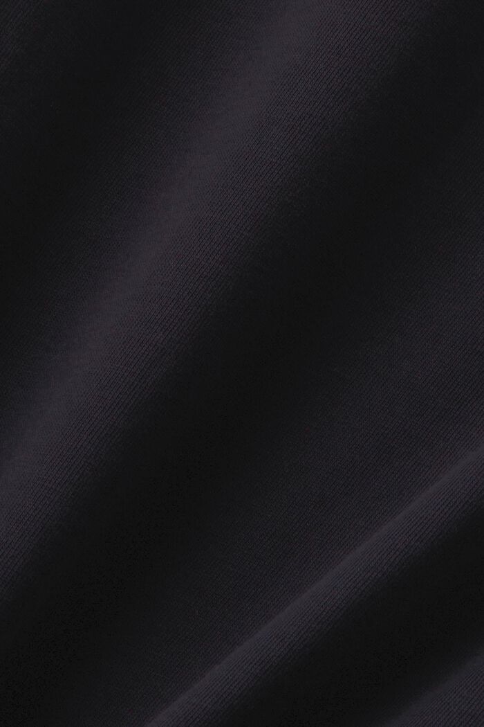 V領無袖棉質T恤, 黑色, detail image number 5