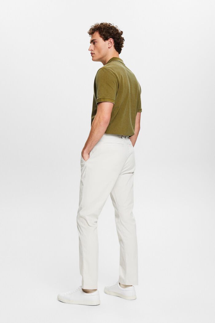 Stretch-Twill Straight Tapered Chino Pants, LIGHT GREY, detail image number 2