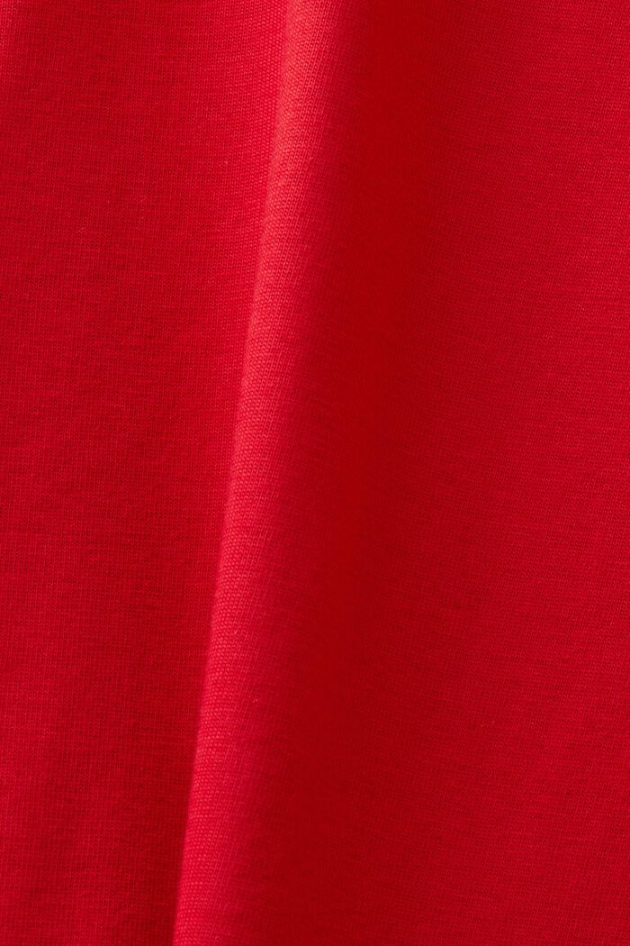 ‌LOGO標誌短袖T恤, 深紅色, detail image number 4