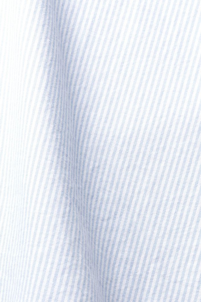長袖牛津條紋女裝恤衫, 淺藍色, detail image number 1