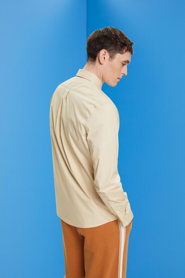 Button-down shirt, BEIGE, detail image number 3