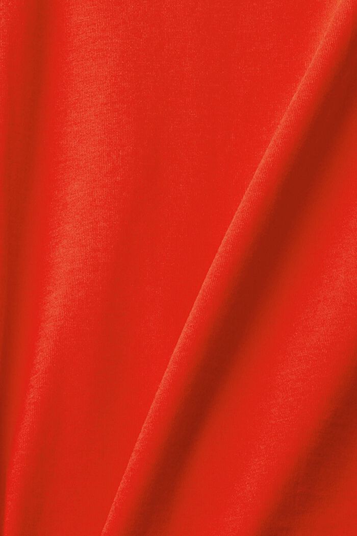 企領長袖上衣, 紅色, detail image number 1