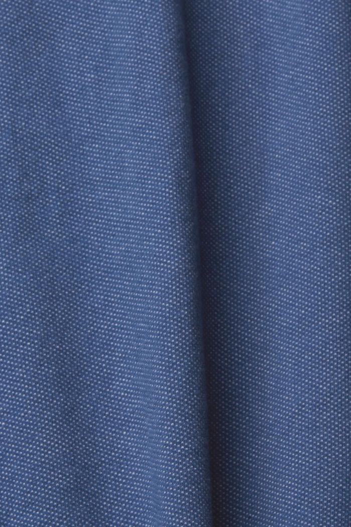 紋理恤衫, 深藍色, detail image number 1