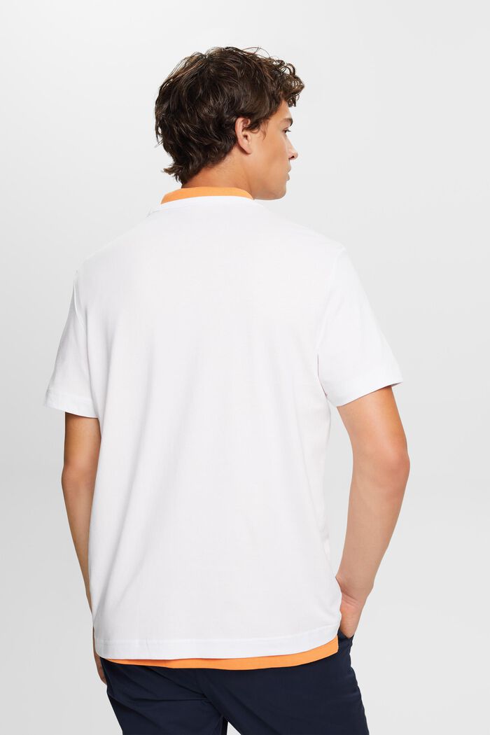 圖案式LOGO標誌T恤, 白色, detail image number 4