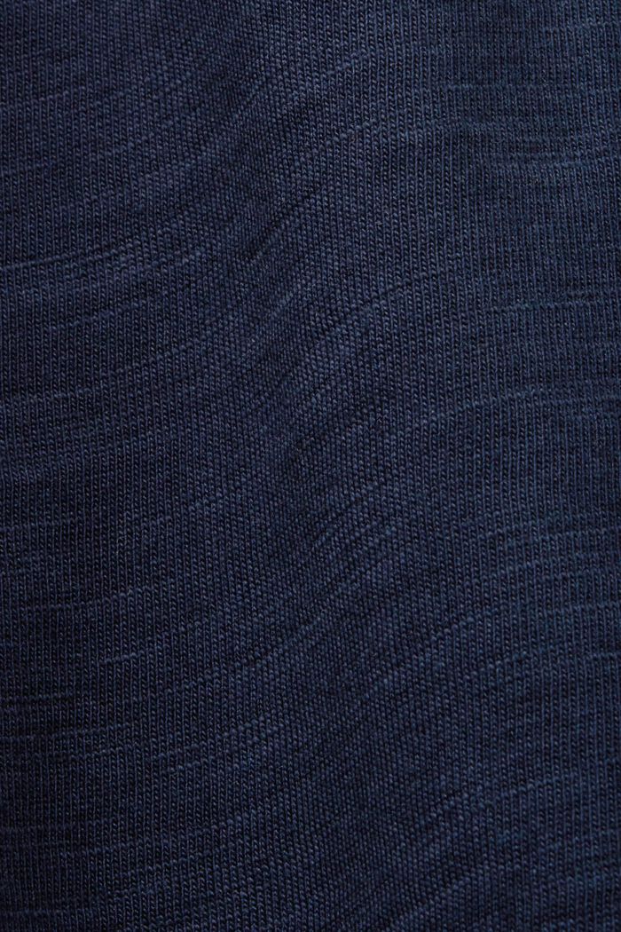 1%純棉平織布T恤衫, 海軍藍, detail image number 5