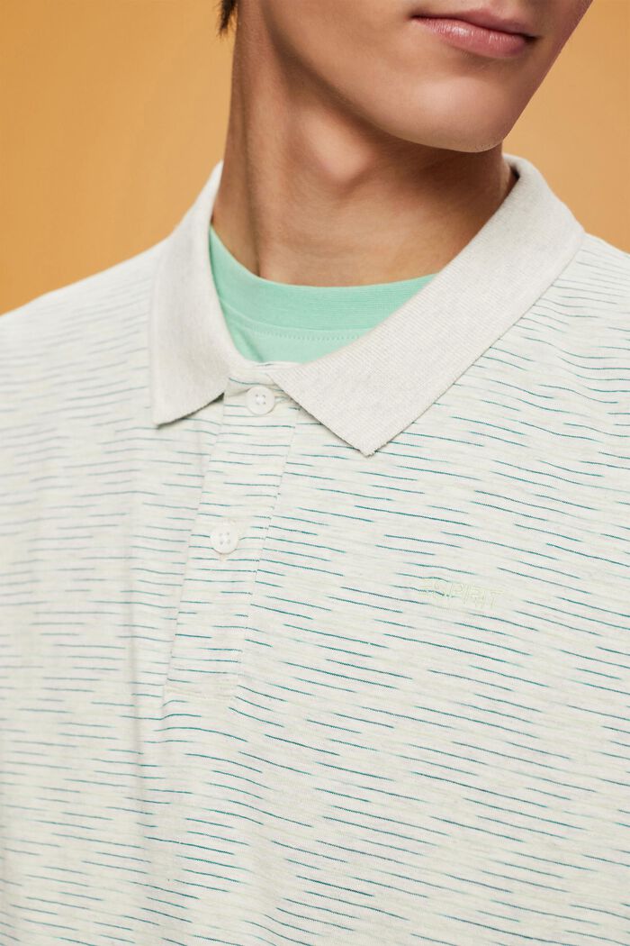 細條紋混色POLO衫, 柑橘綠, detail image number 2