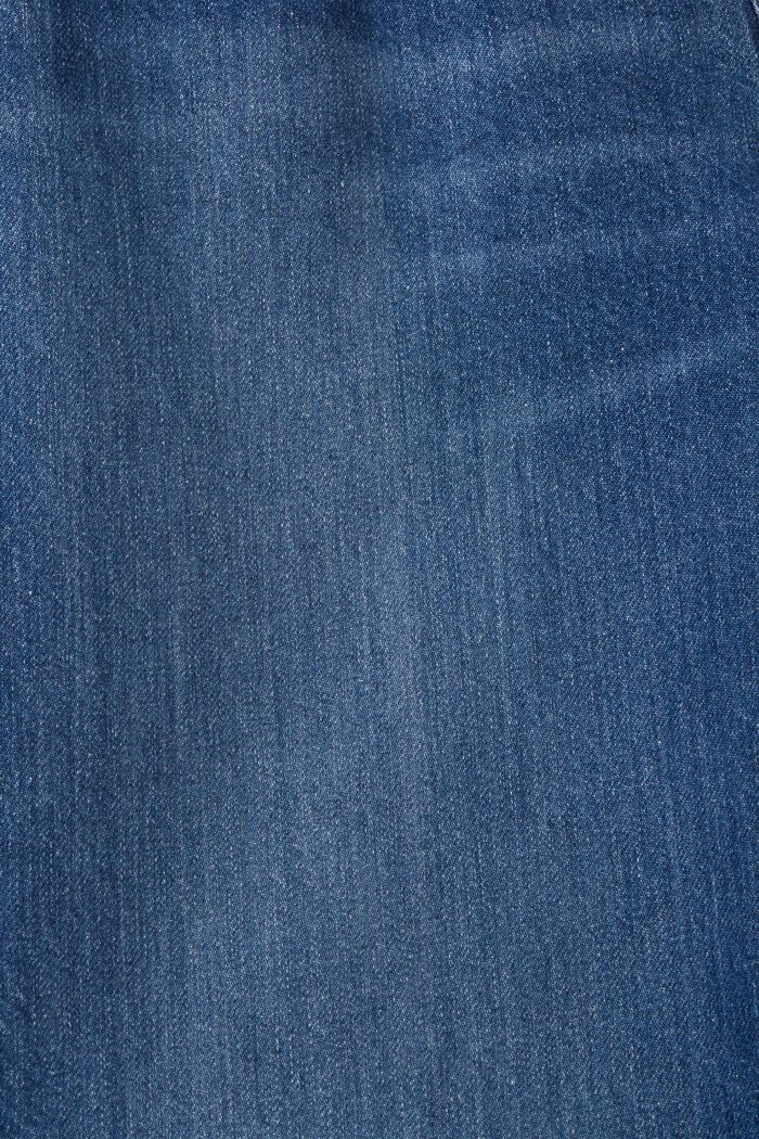 做舊老爹牛仔褲，100%純棉, BLUE MEDIUM WASHED, detail image number 5