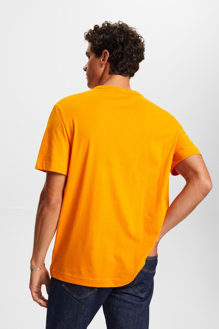 圖案式LOGO標誌T恤, 橙金色, detail image number 4