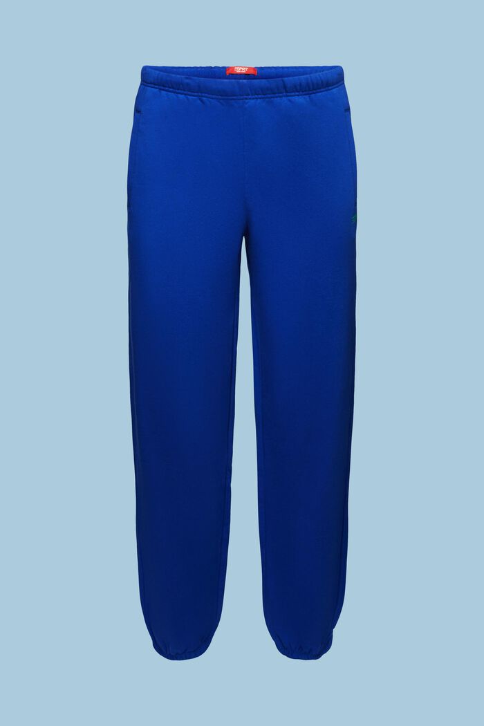 ‌棉質搖粒絨LOGO標誌運動褲, 藍色, detail image number 6