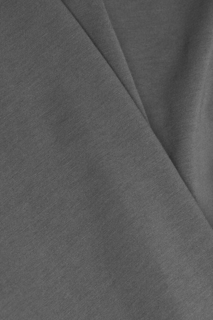 針織 T 恤, 深灰色, detail image number 5