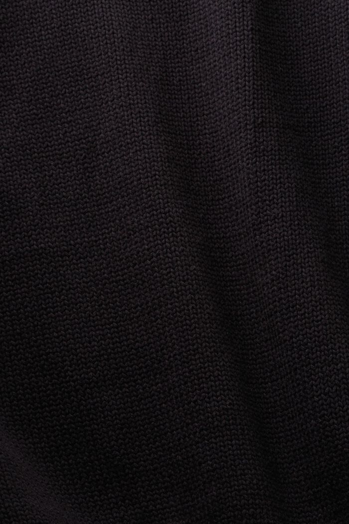 LOGO標誌加厚針織毛衣, 黑色, detail image number 5