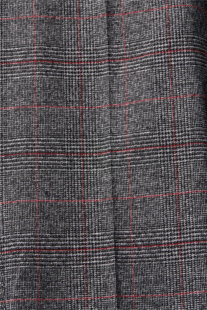 High-rise checked trousers, ANTHRACITE, detail image number 1