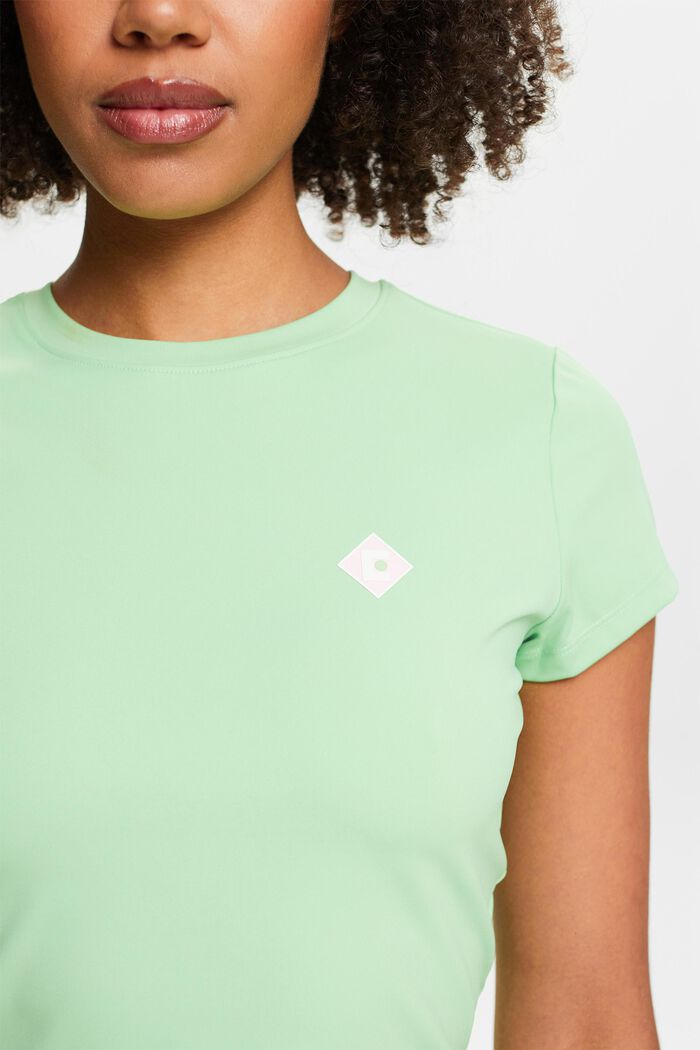 LOGO標誌短款T恤, 淺綠色, detail image number 3