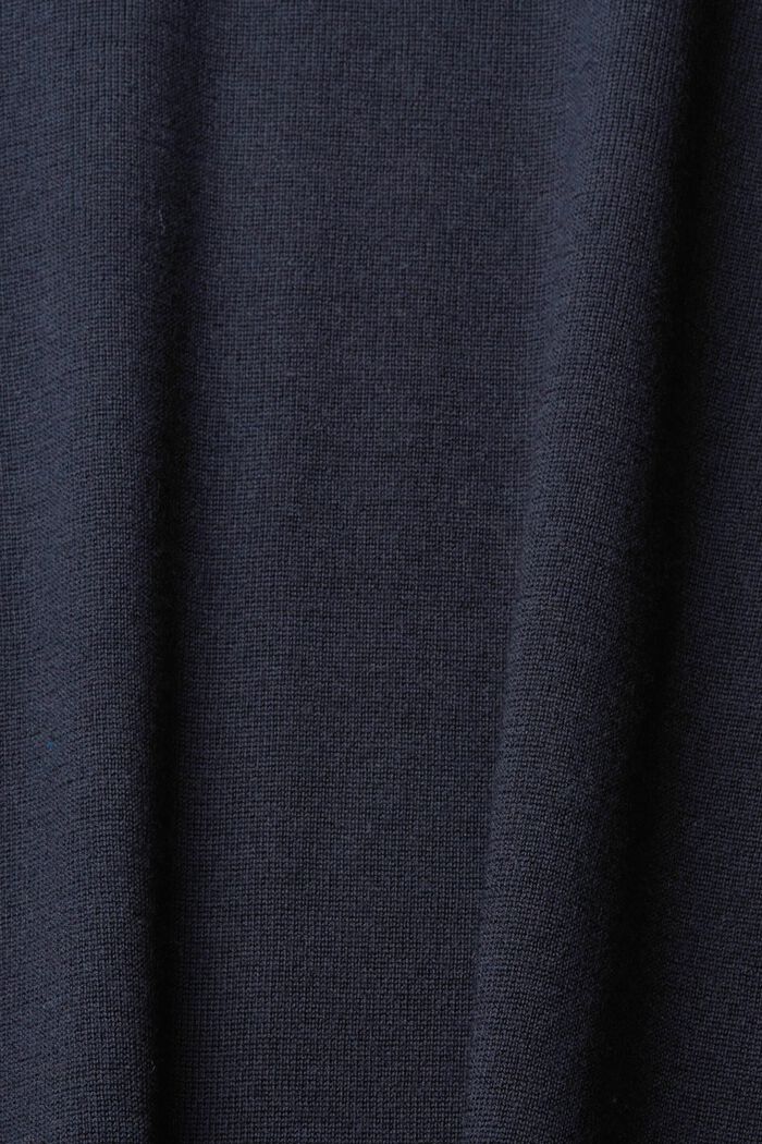 針織羊毛毛衣, 黑色, detail image number 1