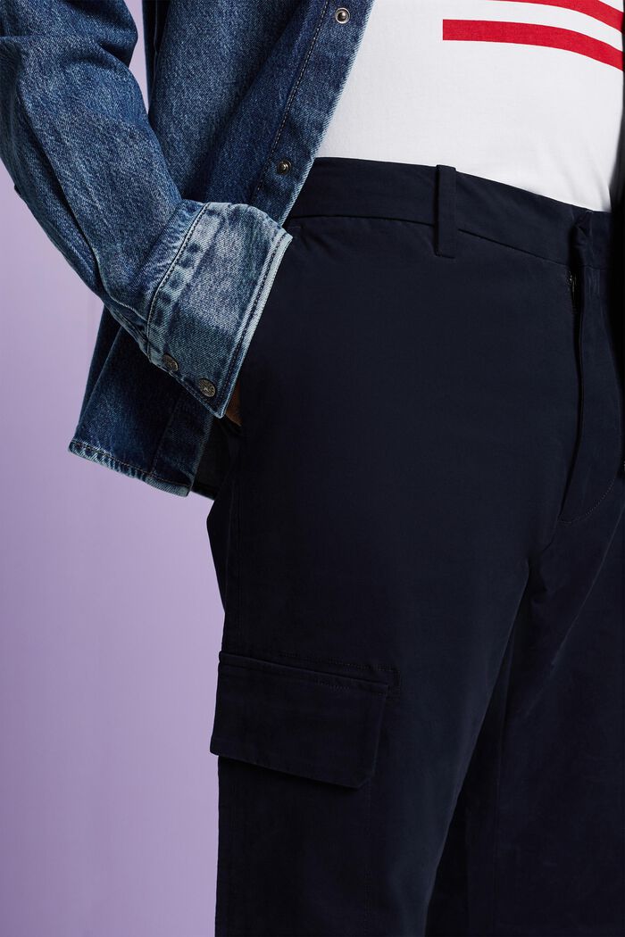 Straight Cargo Pants, NAVY, detail image number 3