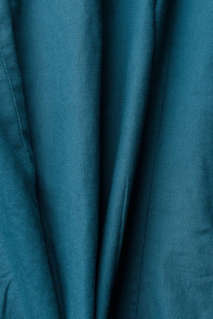 鈕扣棉恤衫, 藍綠色, detail image number 5