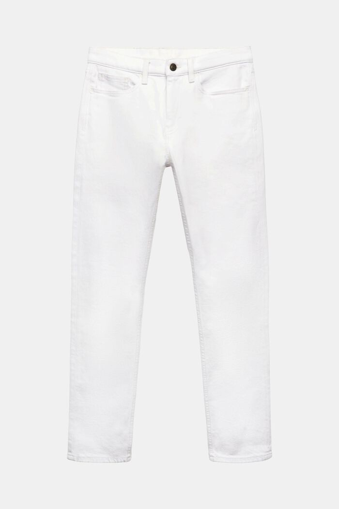 Mid-Rise Slim Jeans, WHITE, detail image number 6