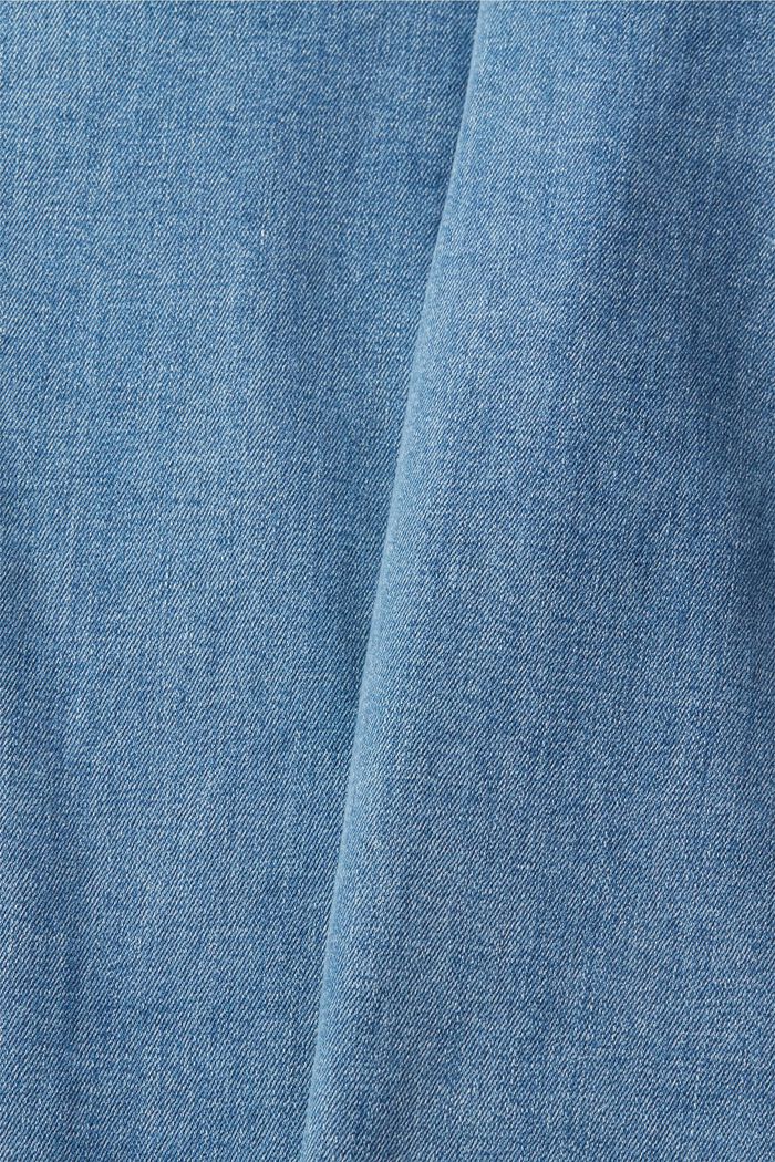 漂洗修身牛仔褲, 藍色, detail image number 5