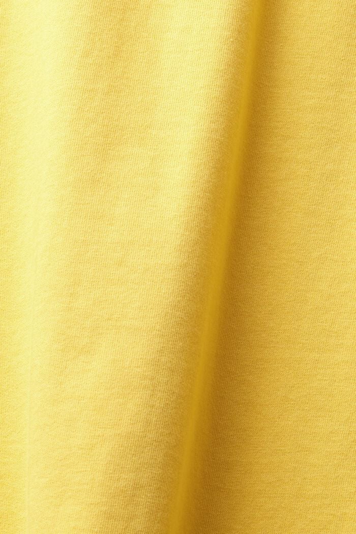 LOGO標誌圓領棉質T恤, 黃色, detail image number 5