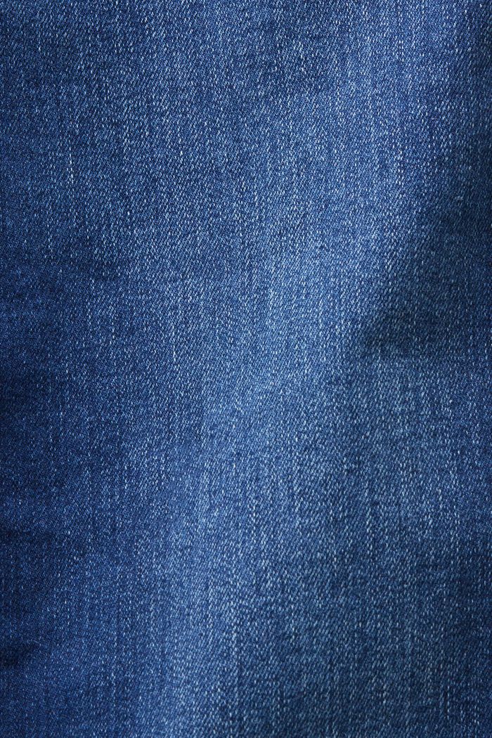 中腰修身牛仔褲, BLUE DARK WASHED, detail image number 6