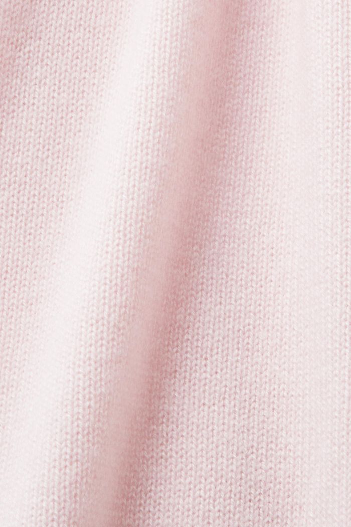 ‌羊絨V領開衫, 淺粉紅色, detail image number 5