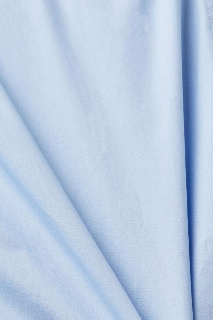 棉質扣角領恤衫, 淺藍色, detail image number 4