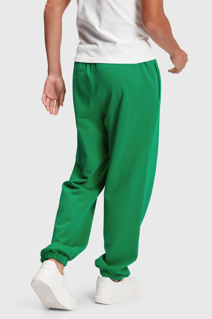寬鬆LOGO圖案束腳運動褲, 綠色, detail image number 1