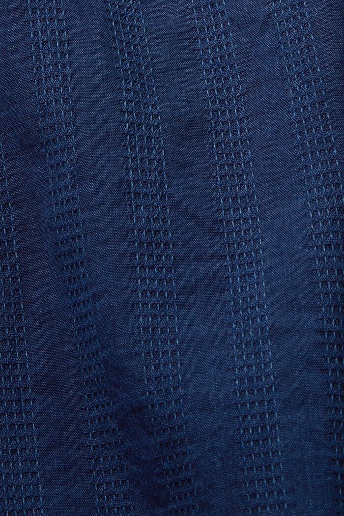 100%纯棉無袖女裝恤衫, 海軍藍, detail image number 5