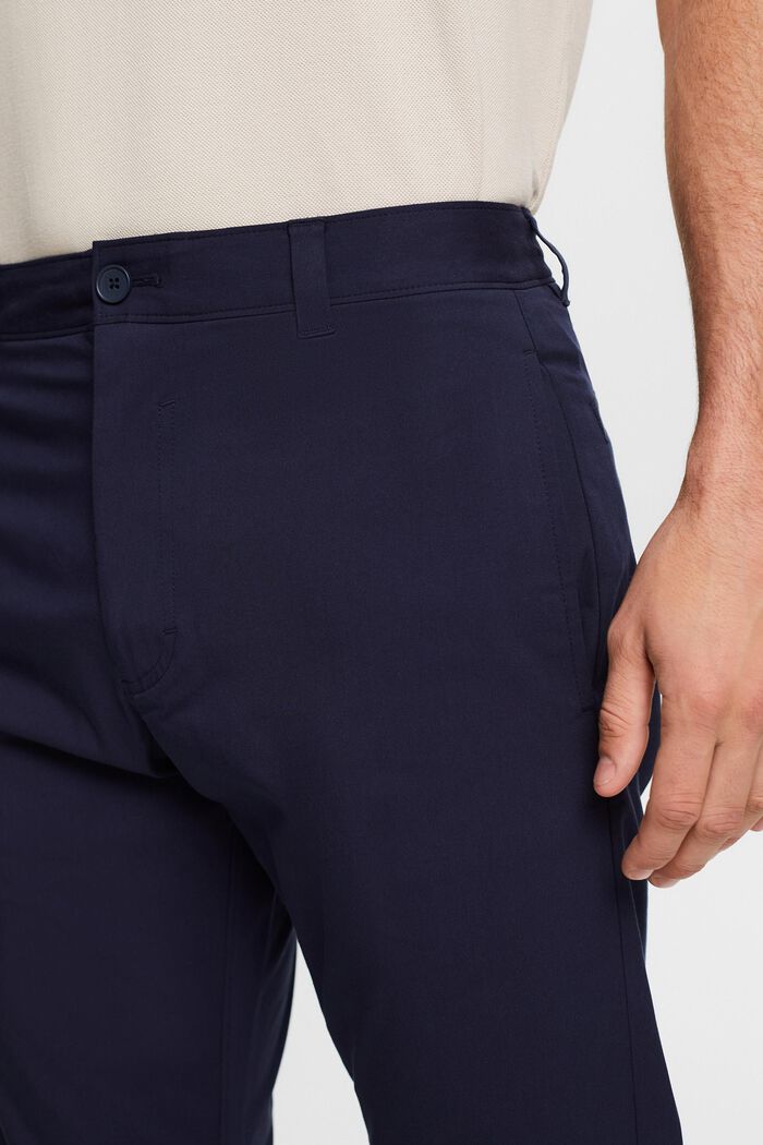 Stretch-Twill Straight Chino Pants, NAVY, detail image number 4