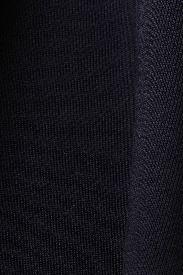 Crewneck sweatshirt with print, 100% cotton, BLACK, detail image number 5