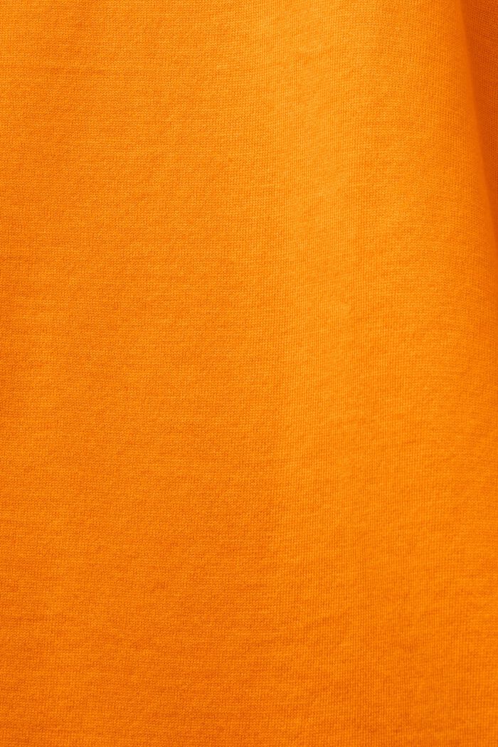 純棉鎖眼細節背心上衣, 橙色, detail image number 5
