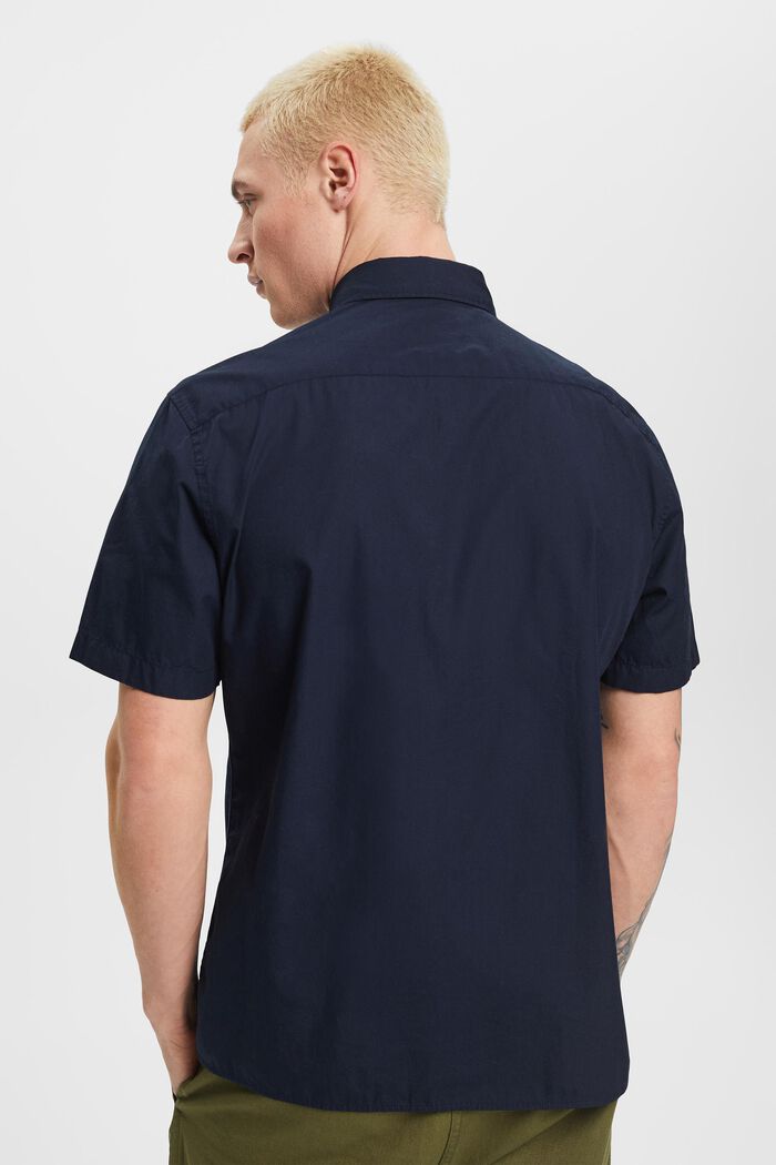 再生棉短袖恤衫, 海軍藍, detail image number 3