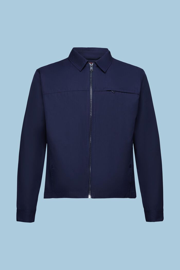 拉鍊夾克, 深藍色, detail image number 6