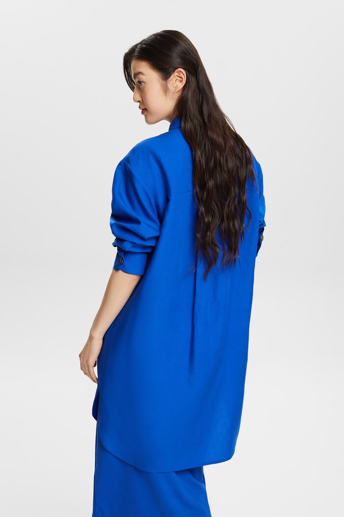 ‌長袖女裝恤衫, 藍色, detail image number 2