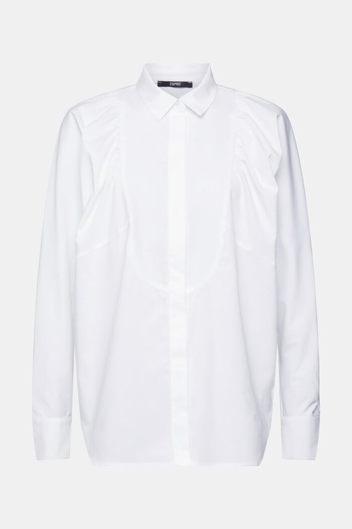 府綢恤衫, 白色, detail image number 6