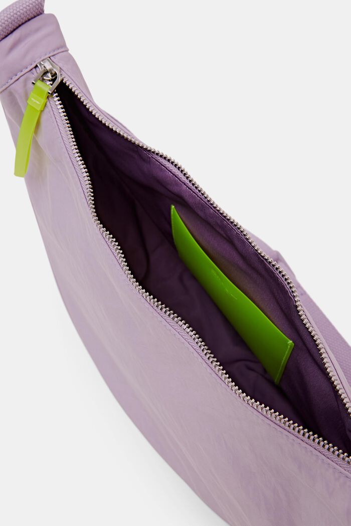 新月形肩背袋, 淡紫色, detail image number 4