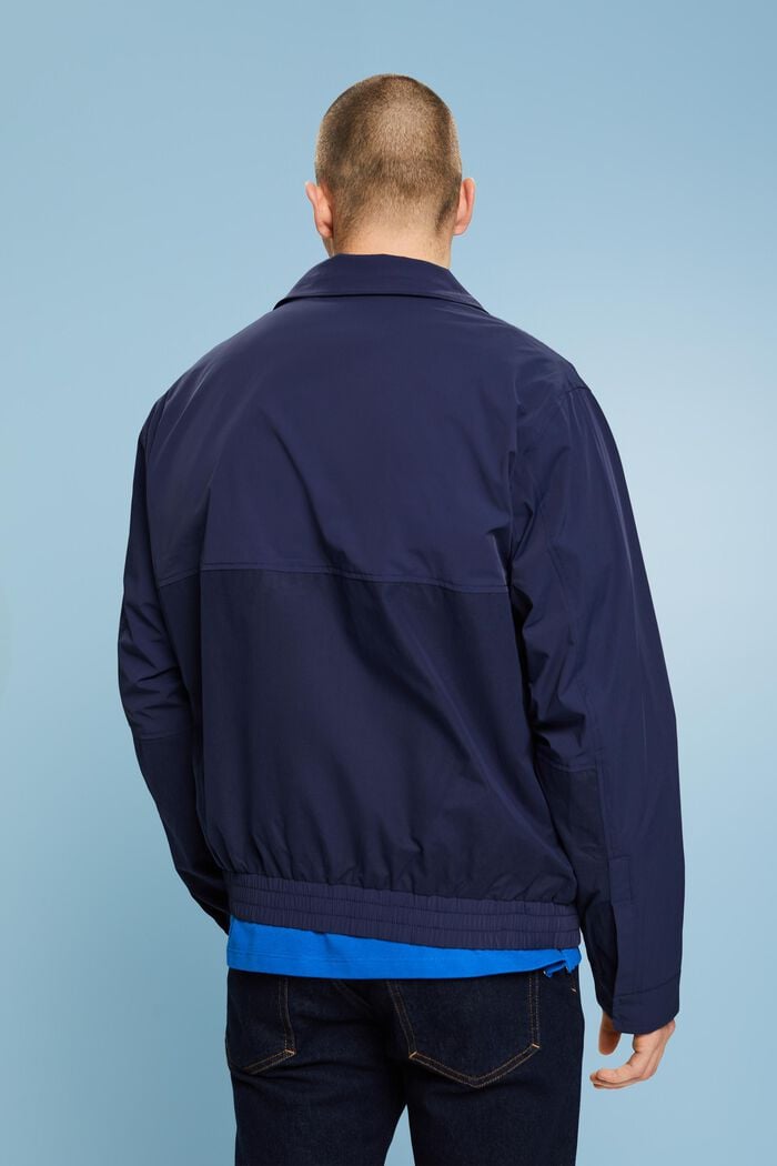 拉鍊防風夾克, 深藍色, detail image number 2