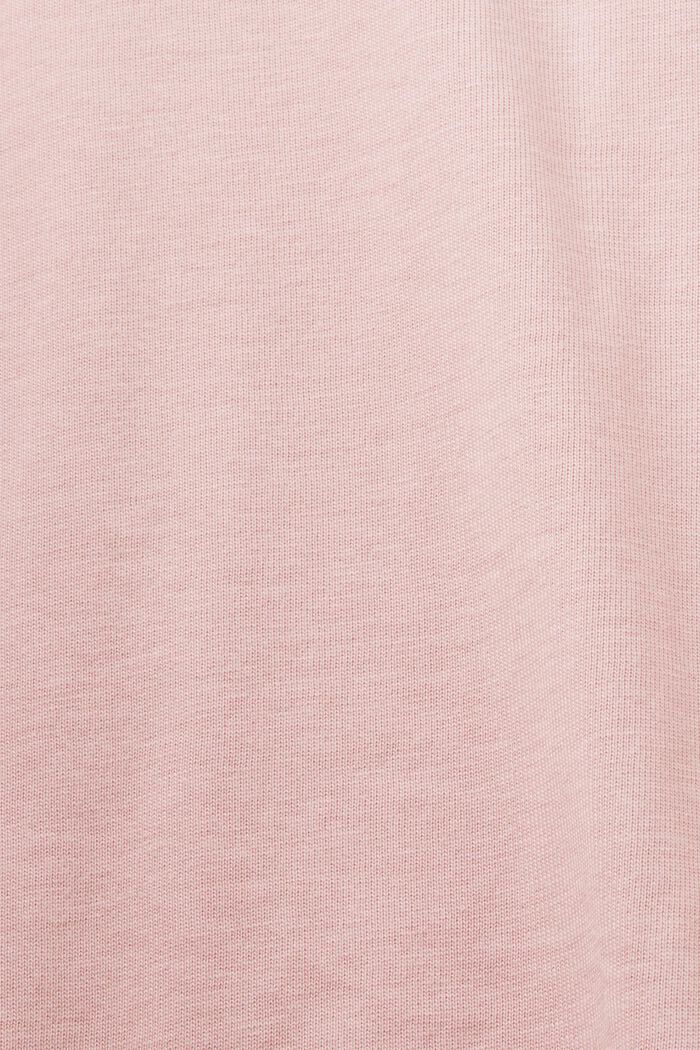 100%純棉平織布印花T恤, 粉紅色, detail image number 5