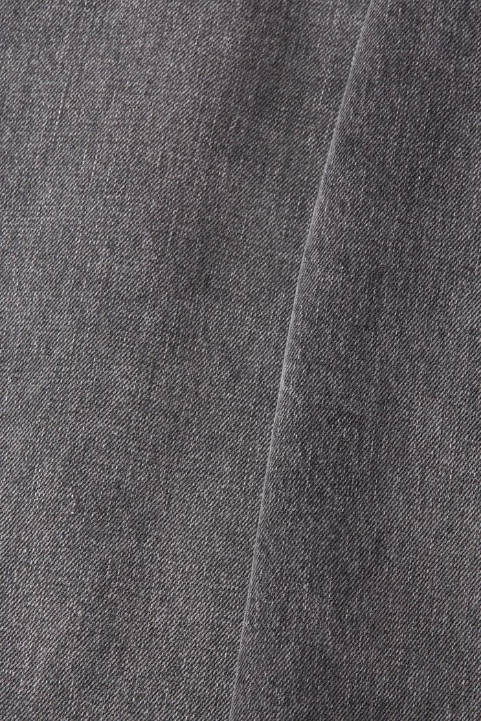 不對稱腰部設計香蕉型牛仔褲, BLACK MEDIUM WASHED, detail image number 1